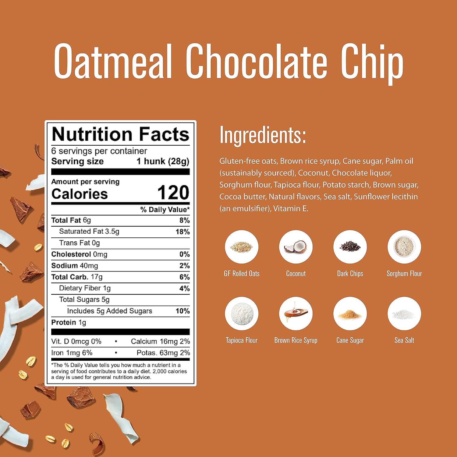 Heavenly Hunks Oatmeal Dark Chocolate Chip 170g