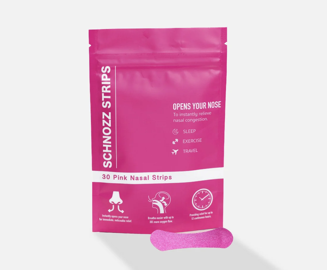 Schnozz Pink Nasal Strips