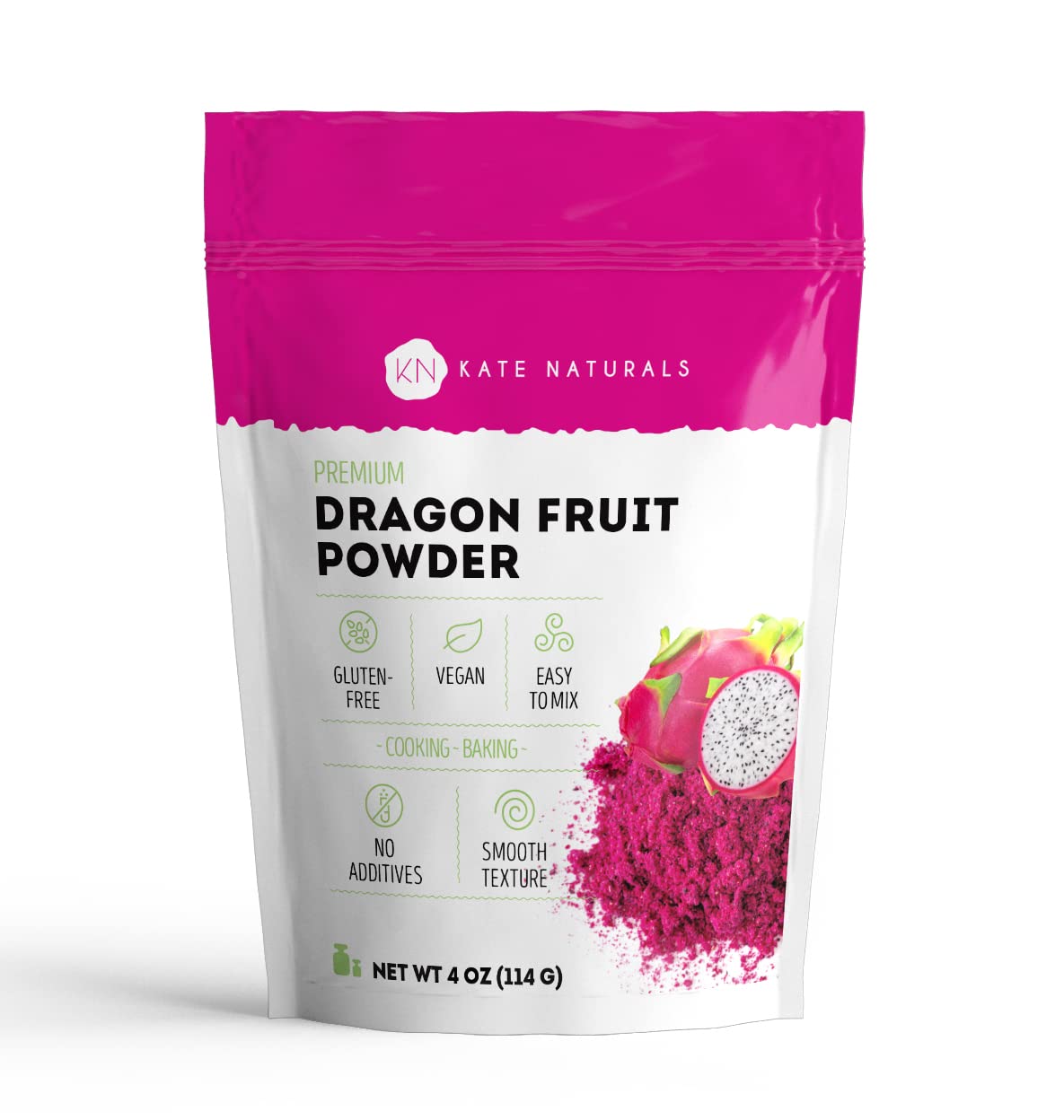 Kate Naturals Pitaya (Dragon Fruit Powder) 4oz (113g)