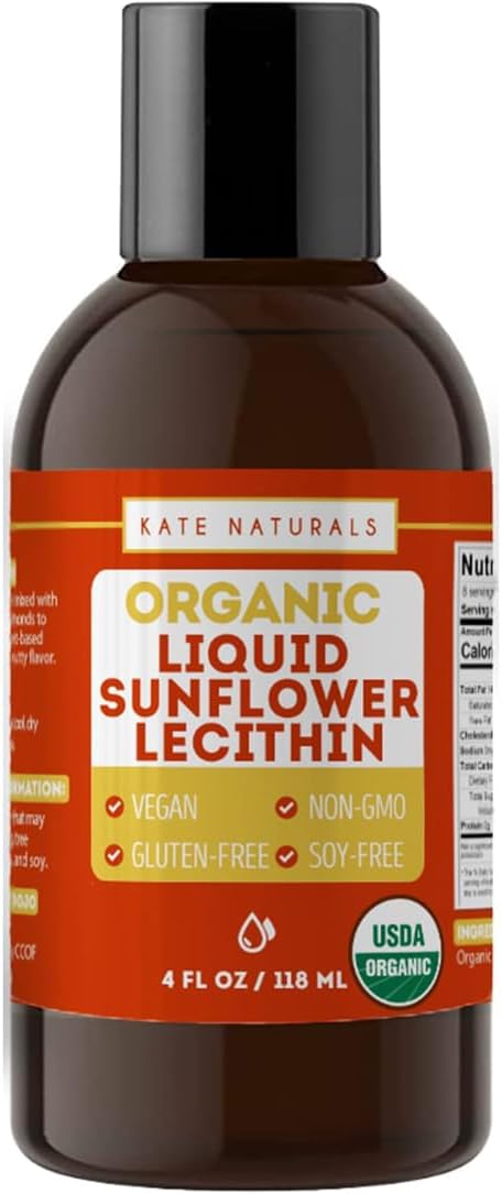 Kate Naturals Organic Liquid Sunflower Lecithin 118ml