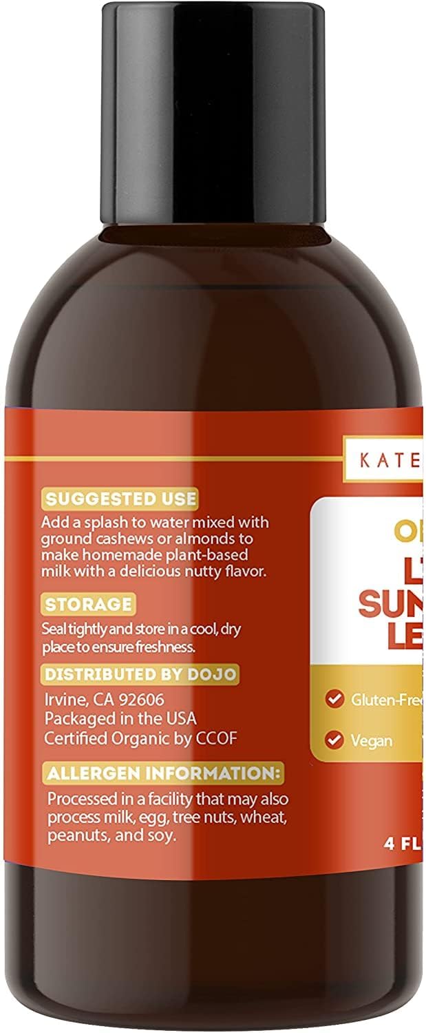 Kate Naturals Organic Liquid Sunflower Lecithin 118ml