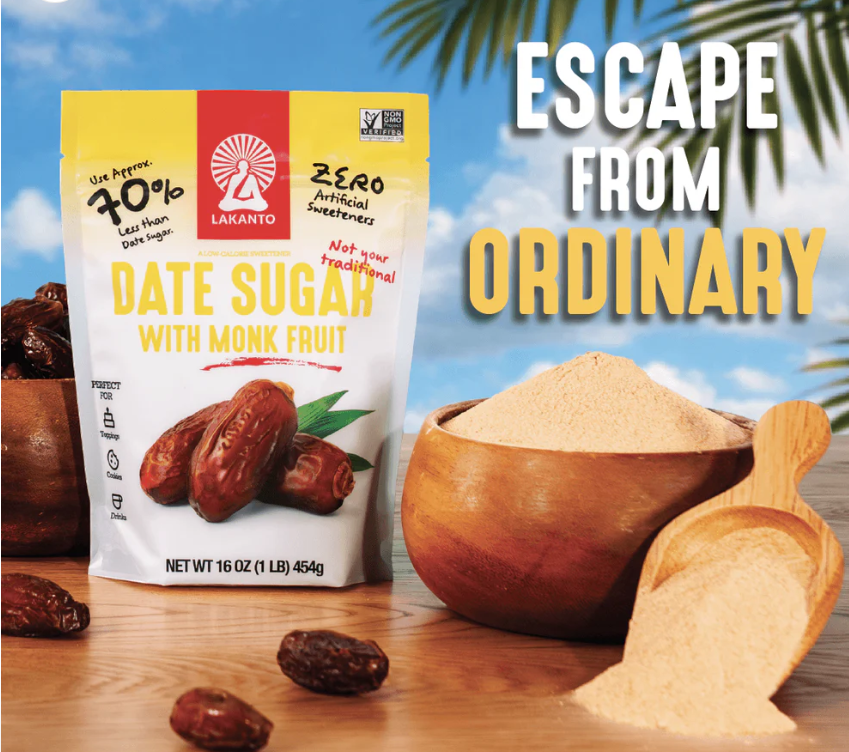 Lakanto Date Sugar with Monkfruit Sweetener 454g