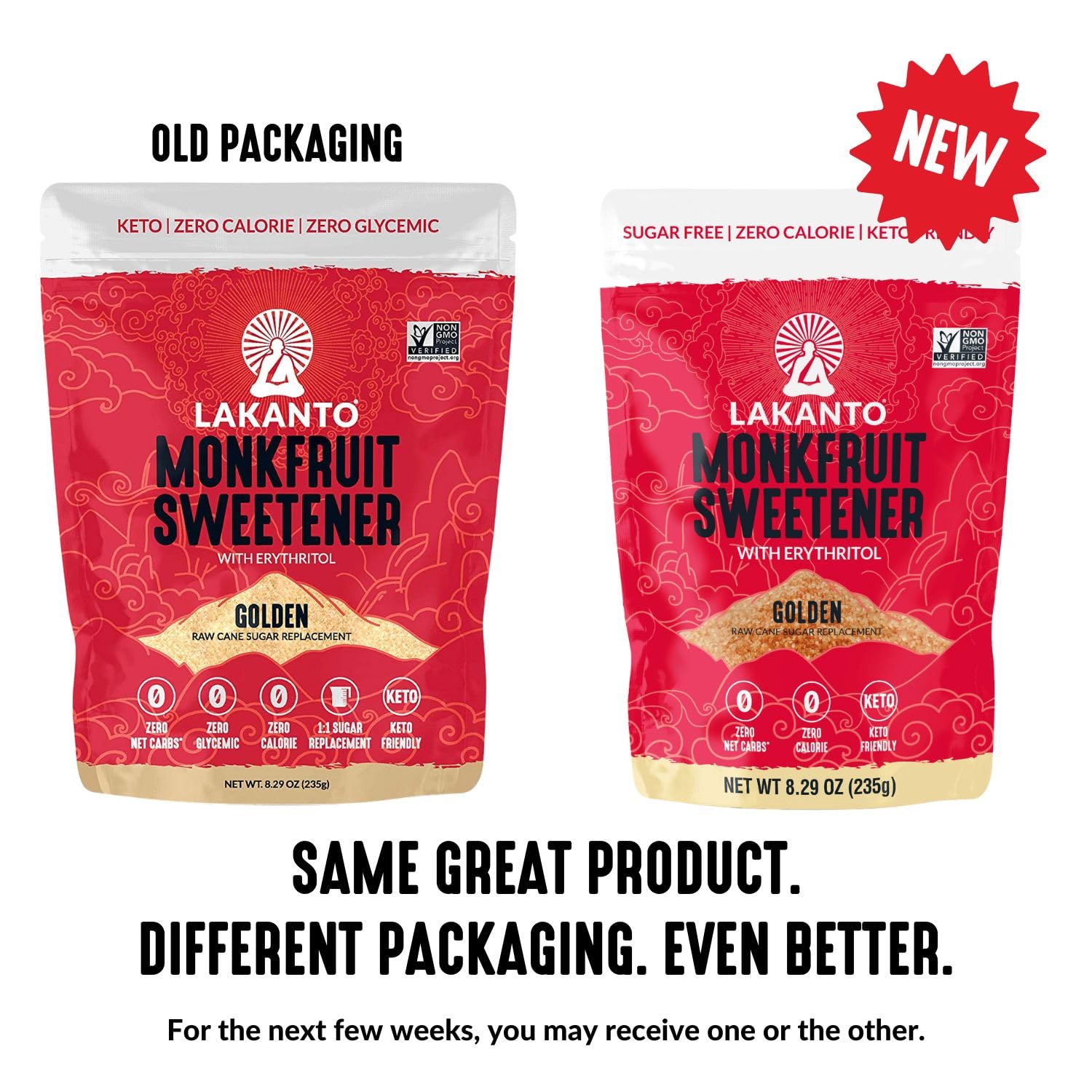 Lakanto Golden Monkfruit Sweetener 235g