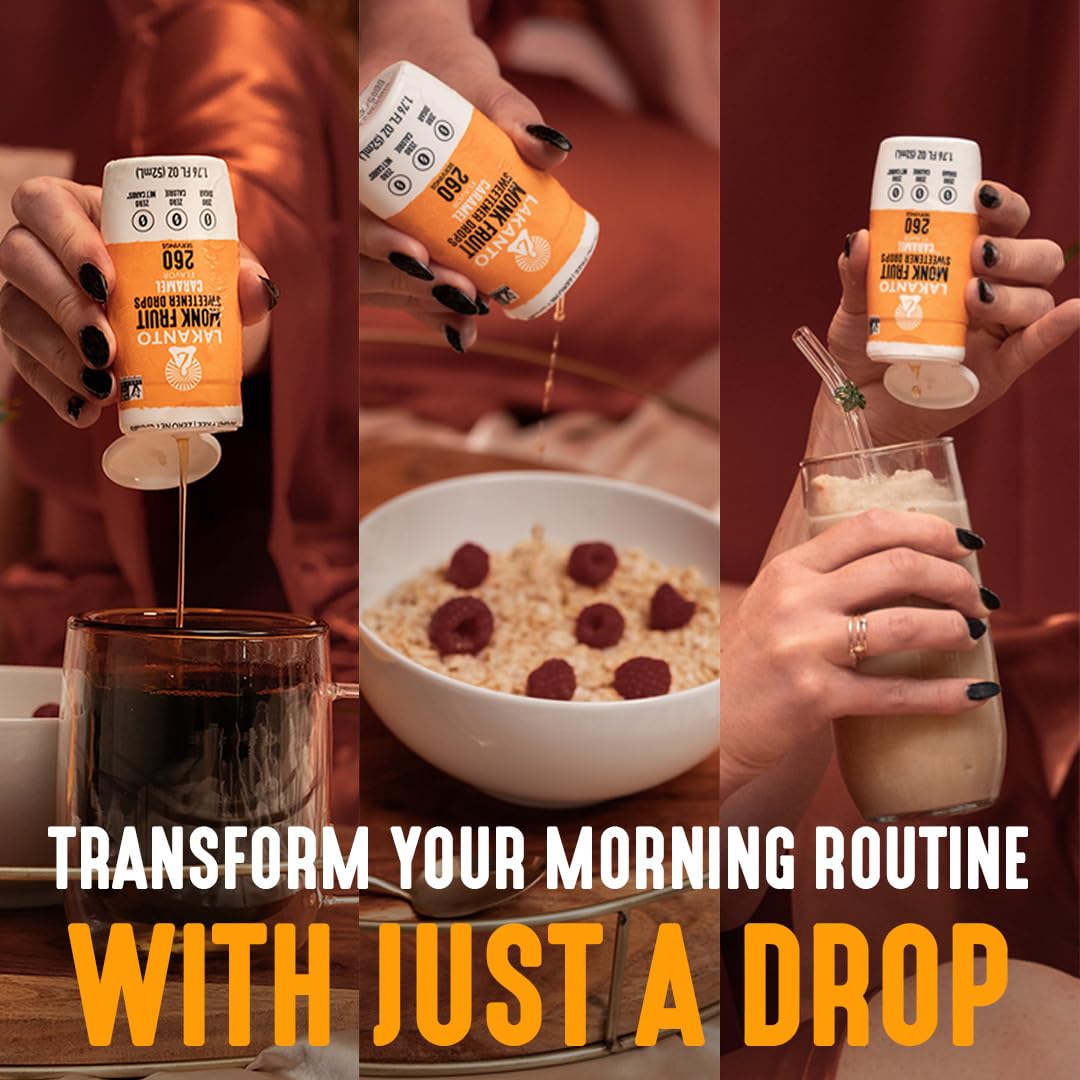 Lakanto Liquid Monkfruit Drops - Caramel 52ml