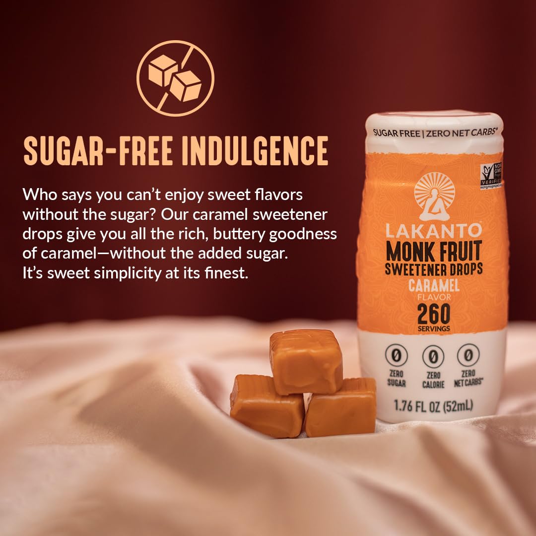 Lakanto Liquid Monkfruit Drops - Caramel 52ml