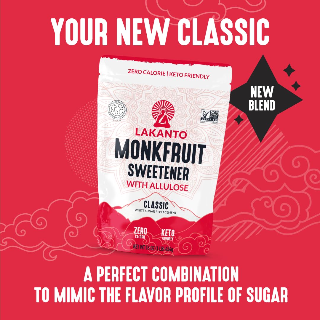 Lakanto Classic Monk Fruit Sweetener with Allulose 454g