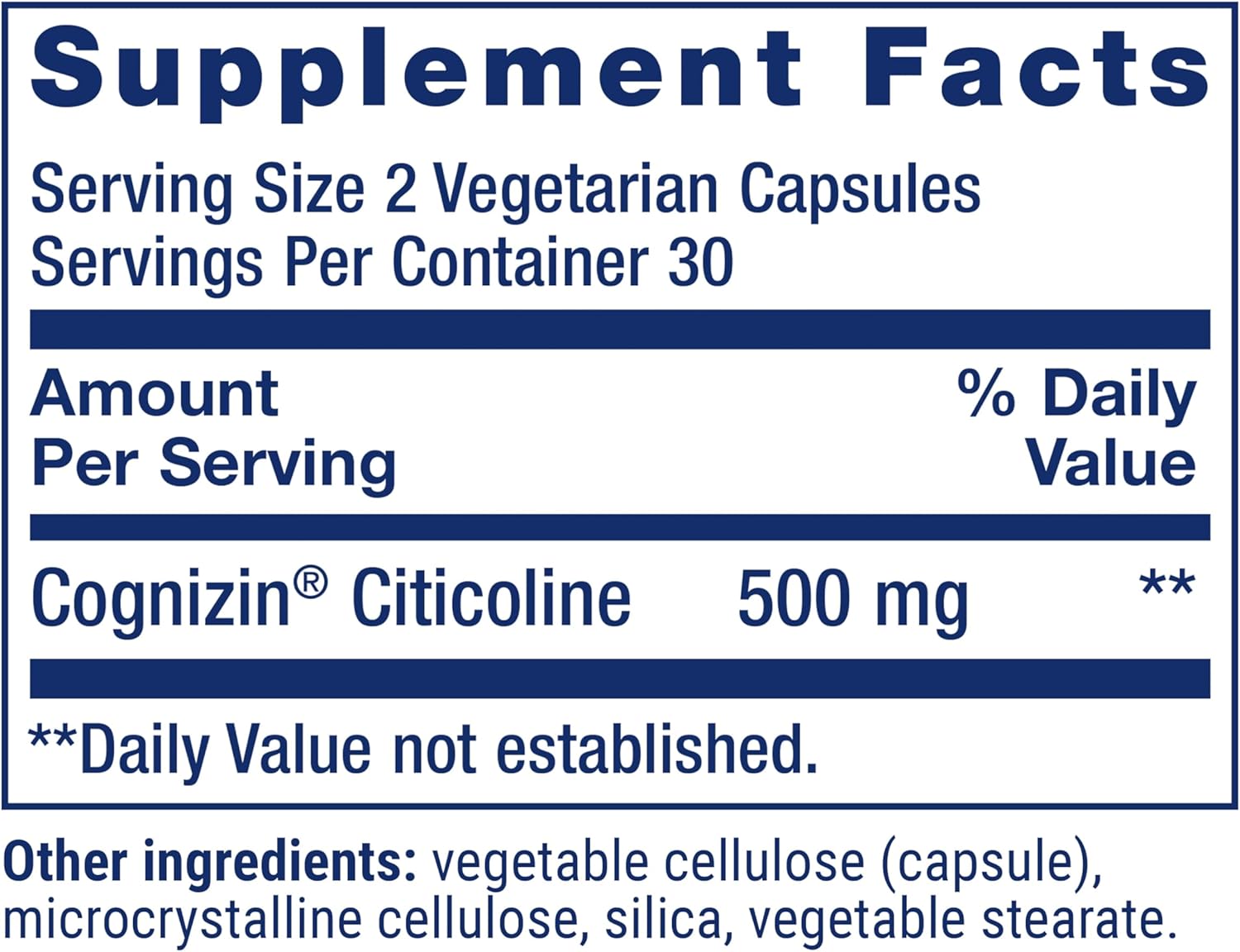Life Extension Citicoline (CDP-Choline)