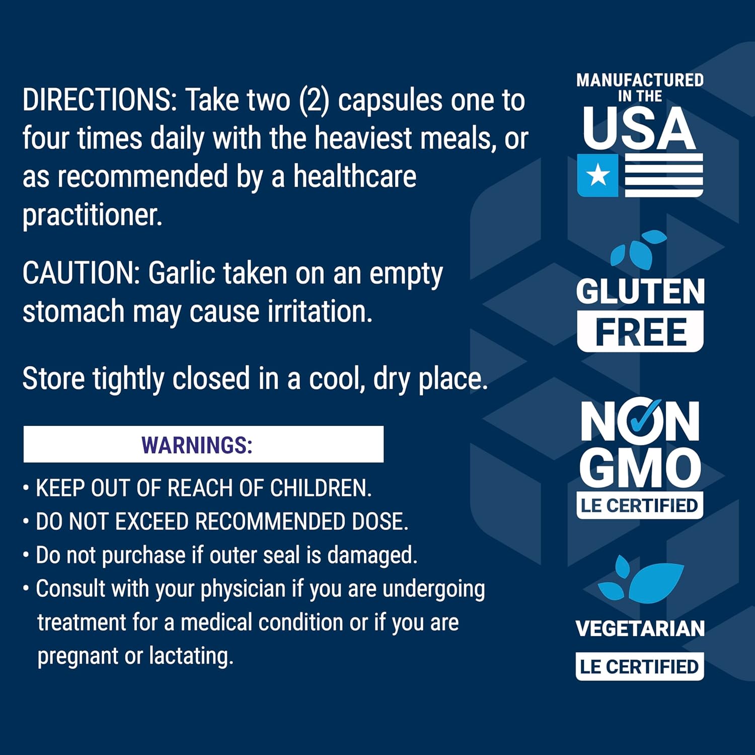 Life Extension Optimized Garlic