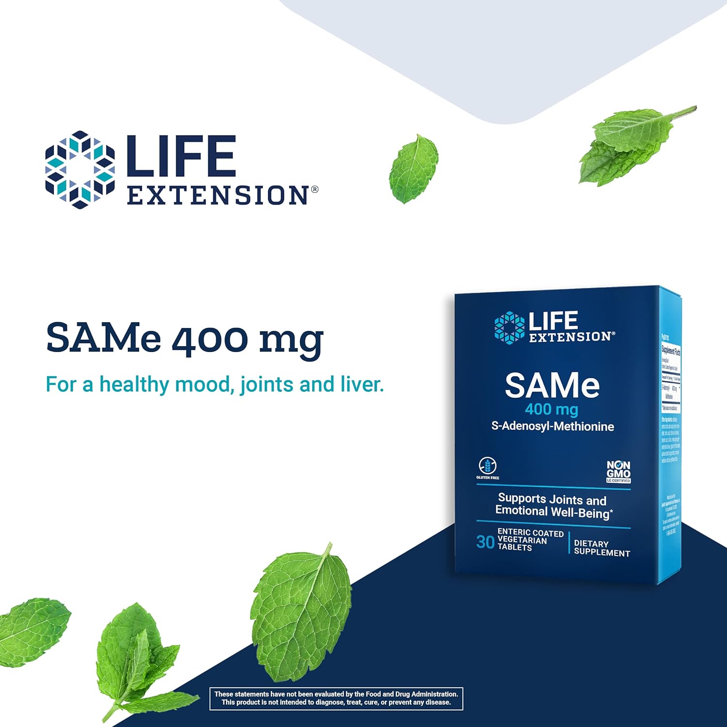 Life Extension SAMe 400mg 30C
