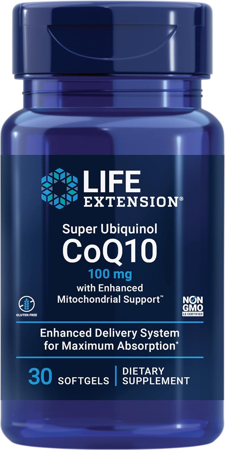 Life Extension Super Ubiquinol CoQ10 100mg 30C