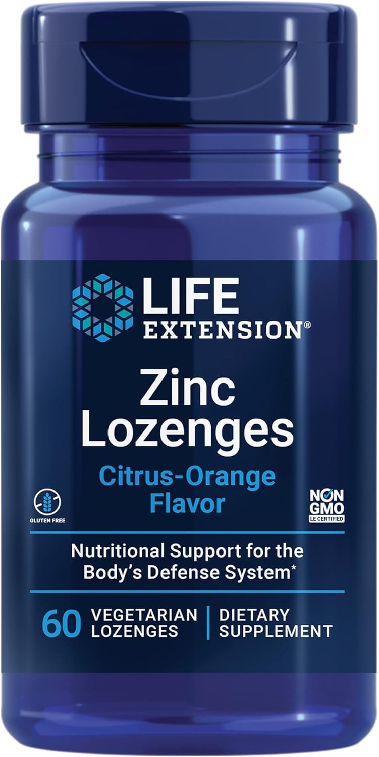 Life Extension Zinc Lozenges 60 Lozenges