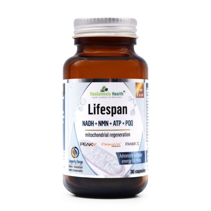 Neogenesis Health Lifespan NMN + NAD + ATP + PQQ 30C