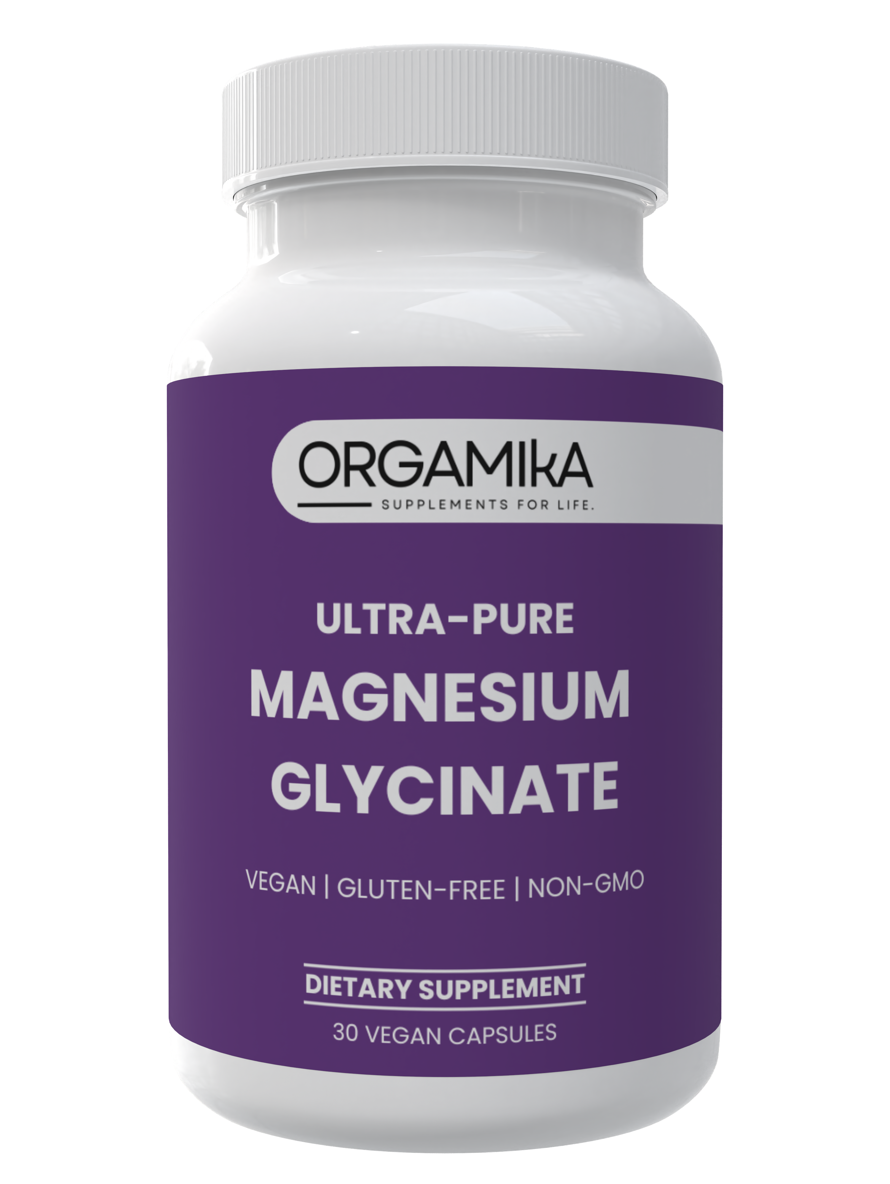 Orgamika Ultra-Pure Magnesium Glycinate 30 Capsules