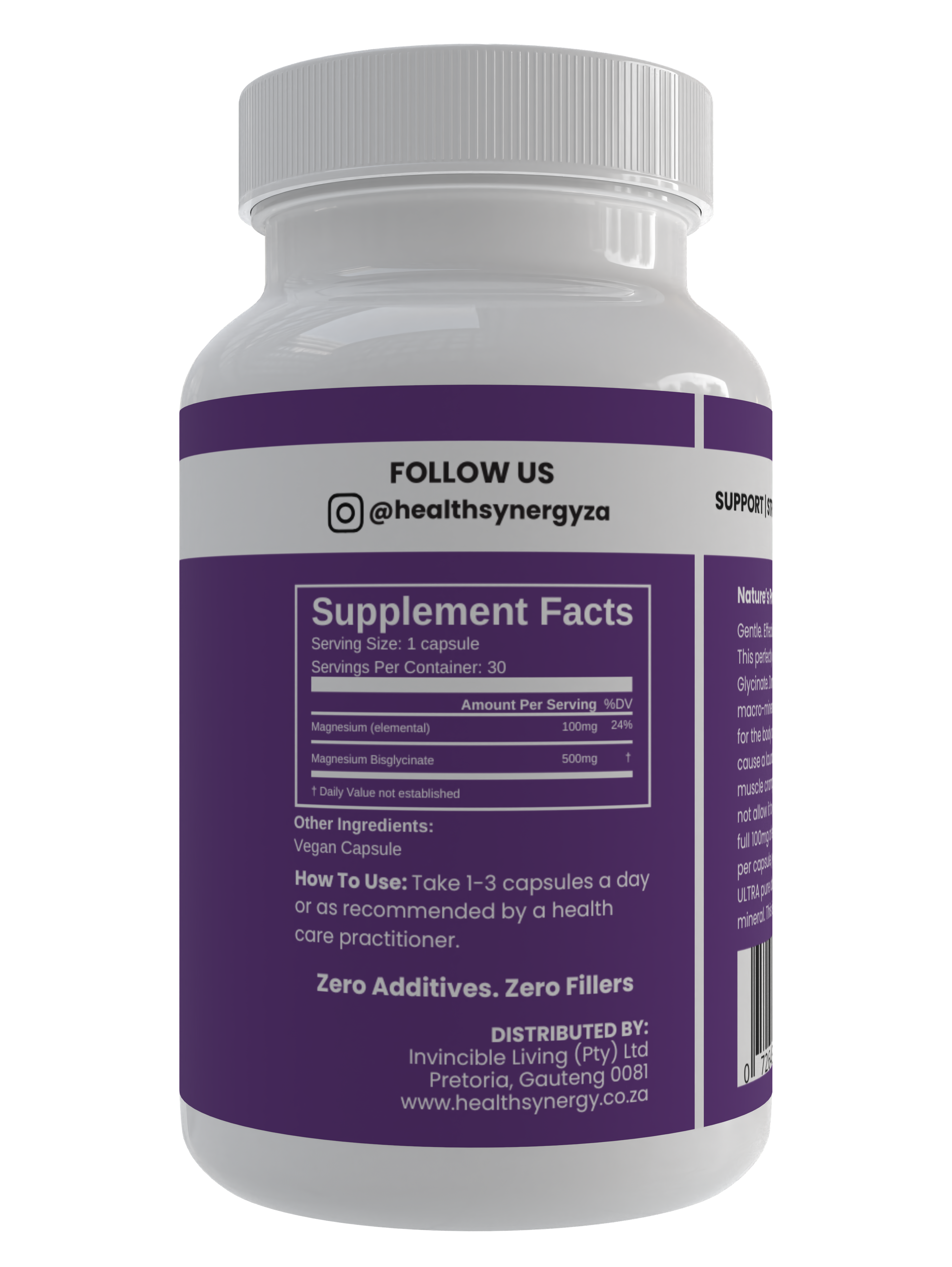 Orgamika Ultra-Pure Magnesium Glycinate 30 Capsules