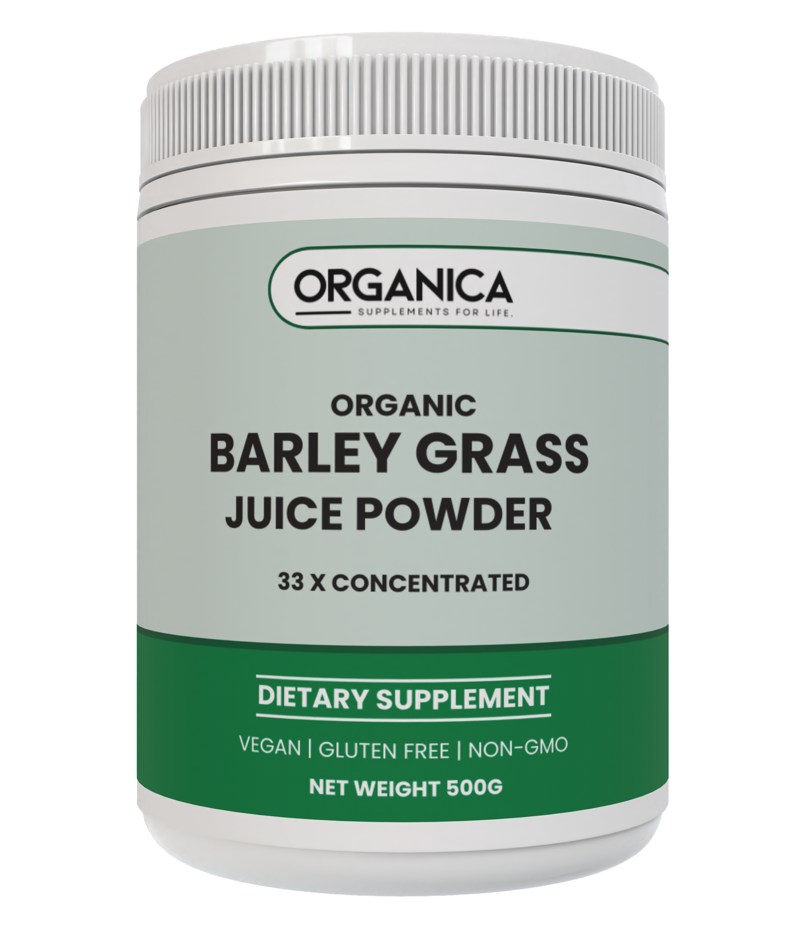 Organica Barley Grass Juice Powder 500g - 100% Organic