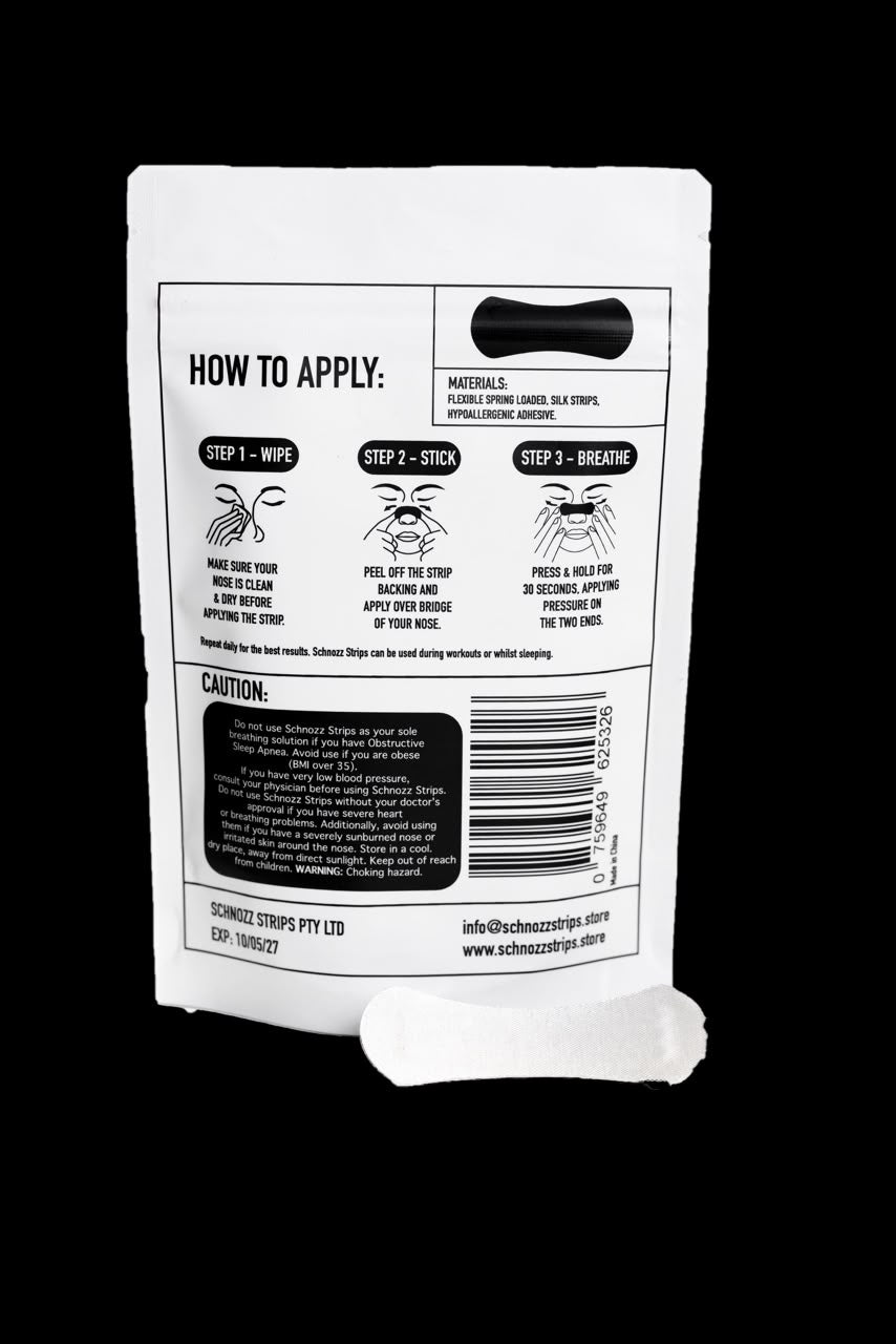 Schnozz White Nasal Strips