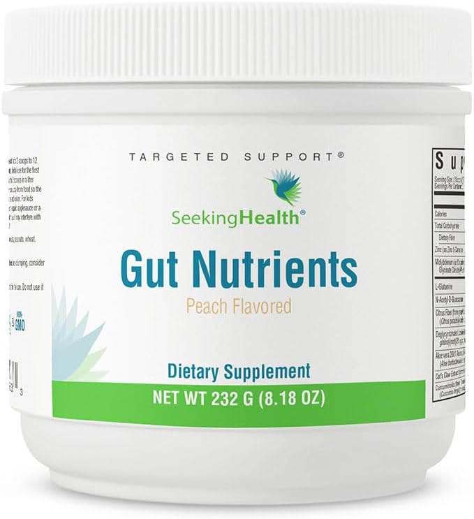SeekingHealth Gut Nutrients (formerly Optimal Gi Plus) 30 Servings (Peach)