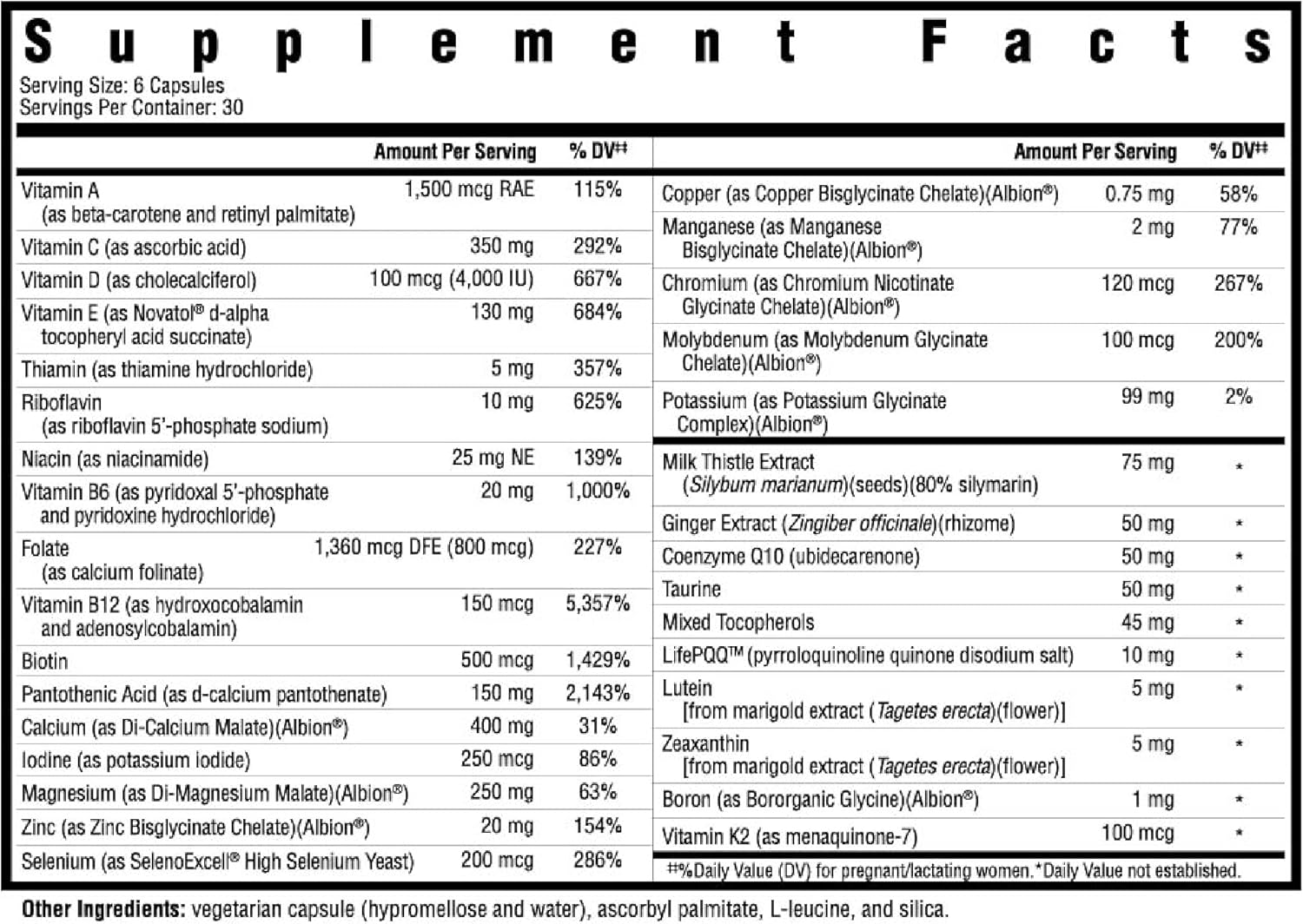 SeekingHealth Optimal Prenatal MF (Methyl-Free)