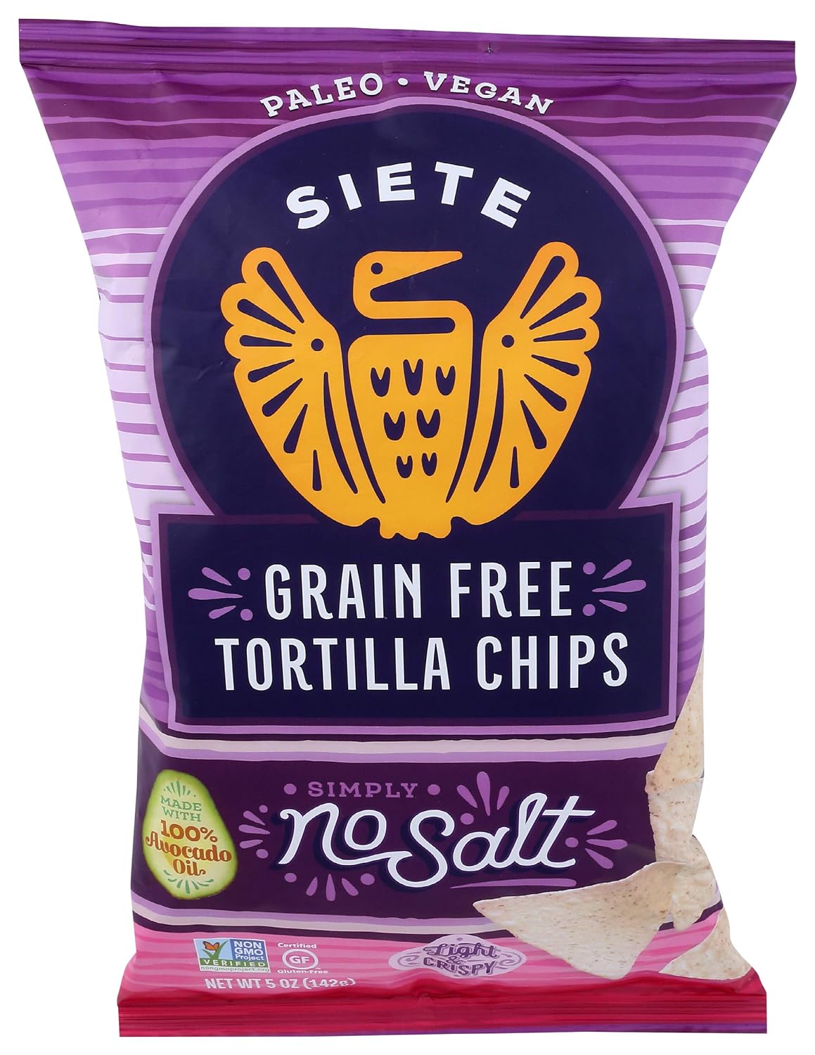 Siete Grain-Free Tortilla Chips - No Salt