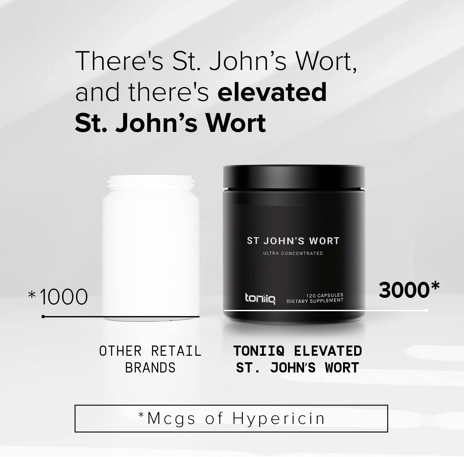 Toniiq St John's Wort Ultra High Strength 1000mg 120C