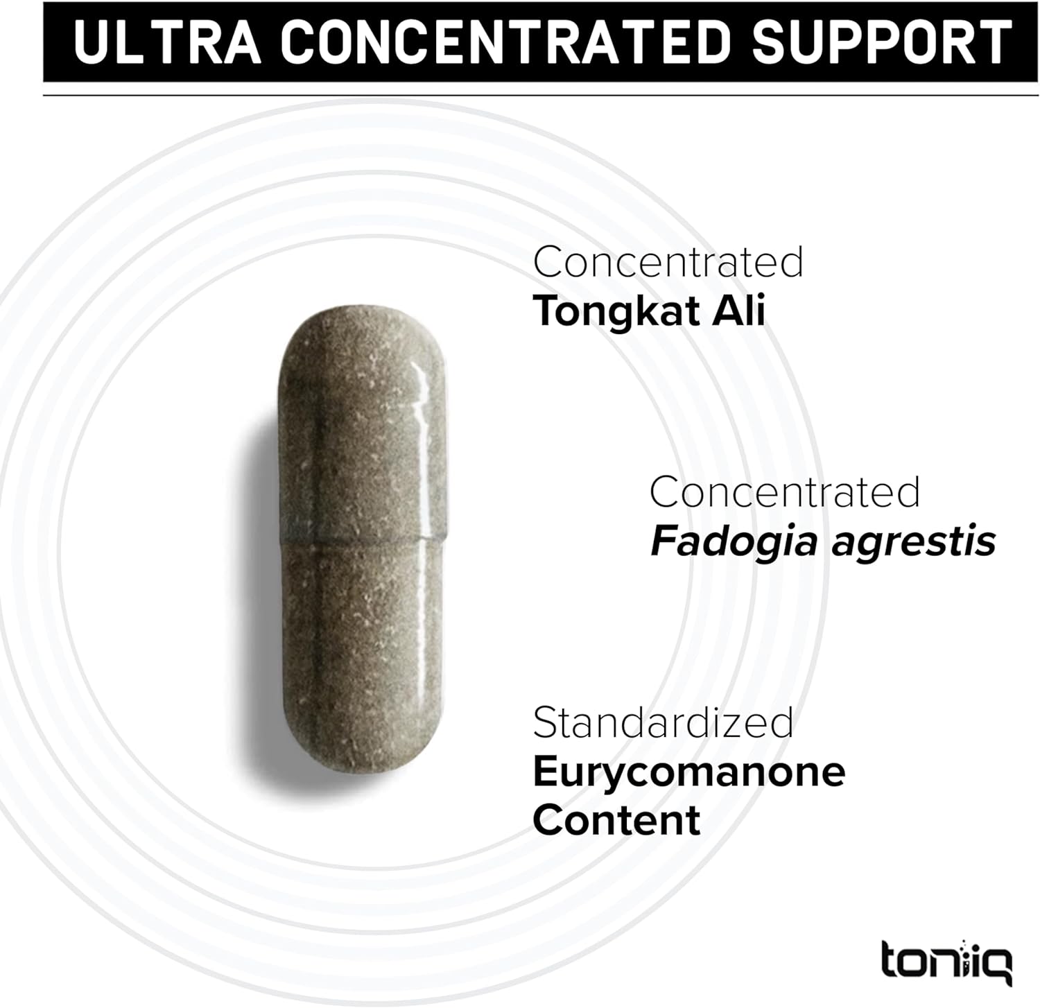 Toniiq Tongkat Ali and Fadogia Agrestis Ultra Concentrated 69,000mg Blend