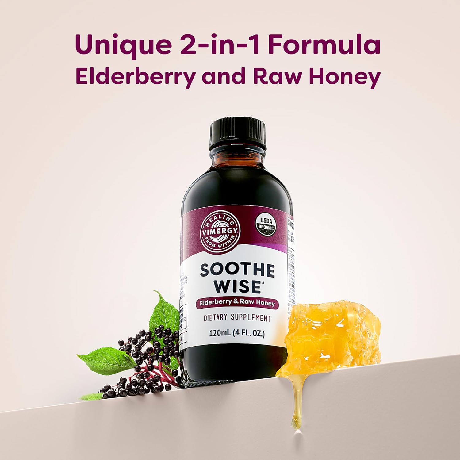 Vimergy Soothwise Organic Elderberry Syrup