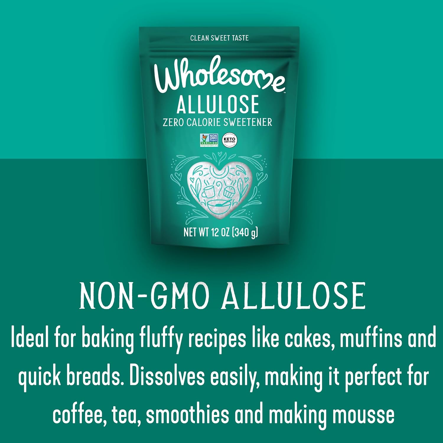 Wholesome Allulose (Non-GMO) 340g