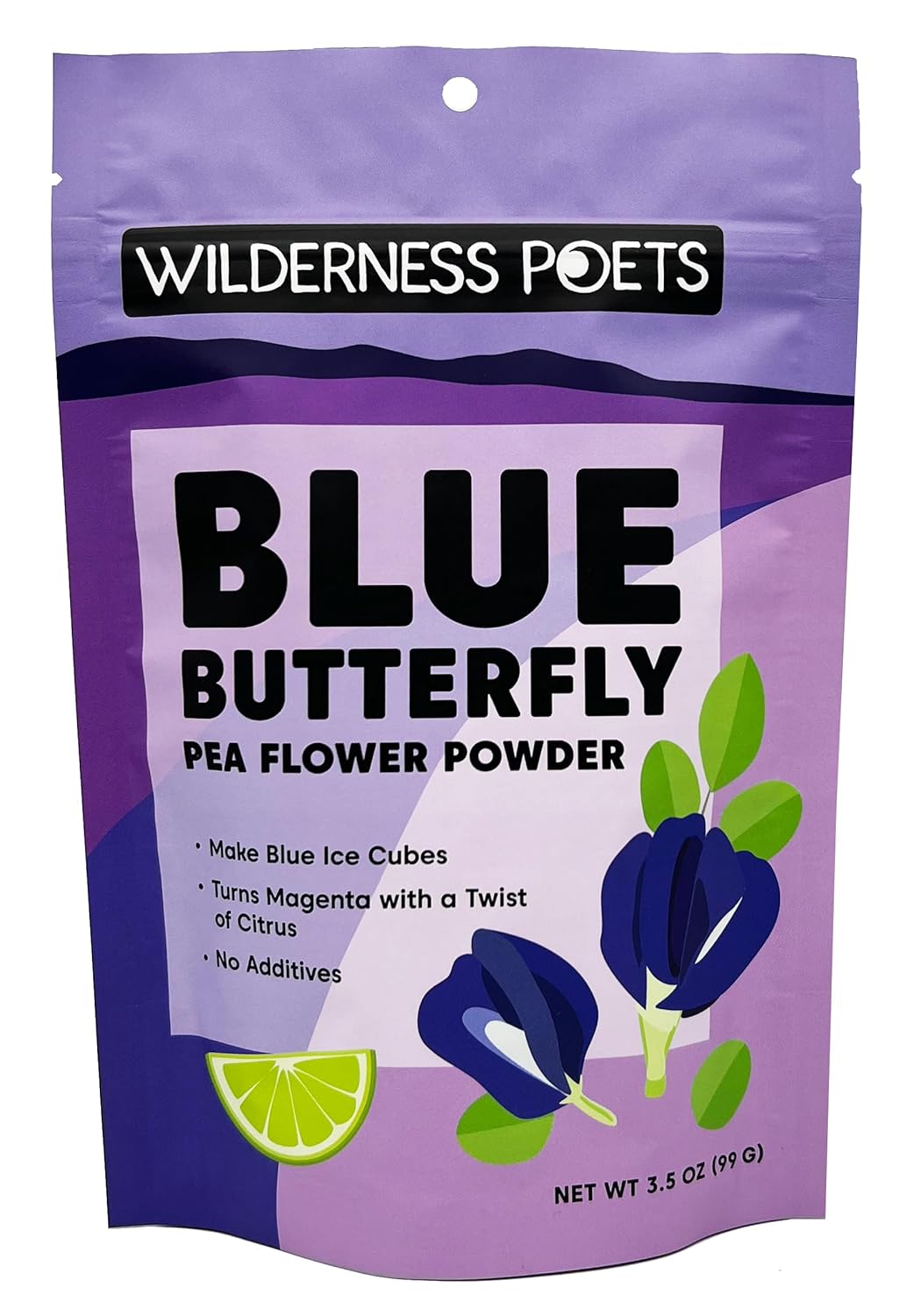 Wilderness Poets Blue Butterfly Pea Flower Powder - Blue Matcha Tea 3.5oz (99g)