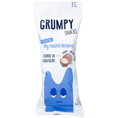 Grumpy Snacks Dry Roasted Chickpeas - Chocolate (20 x 40g)