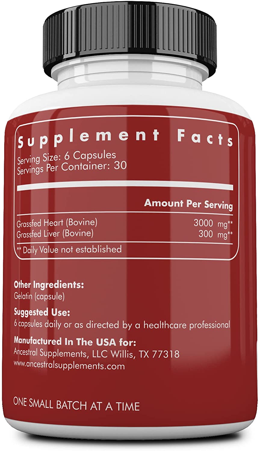 Ancestral Supplements Grassfed Beef Heart