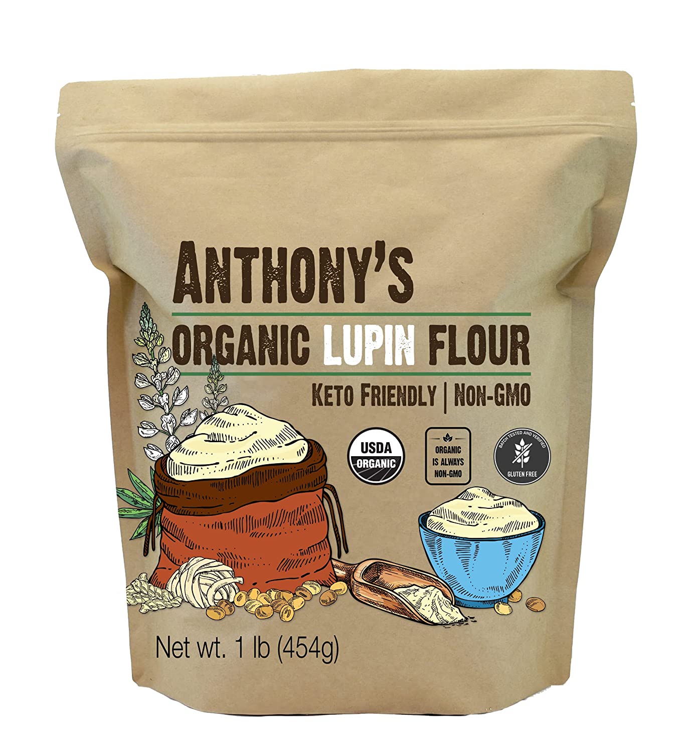 Anthony's Goods Organic Lupin Flour 454g