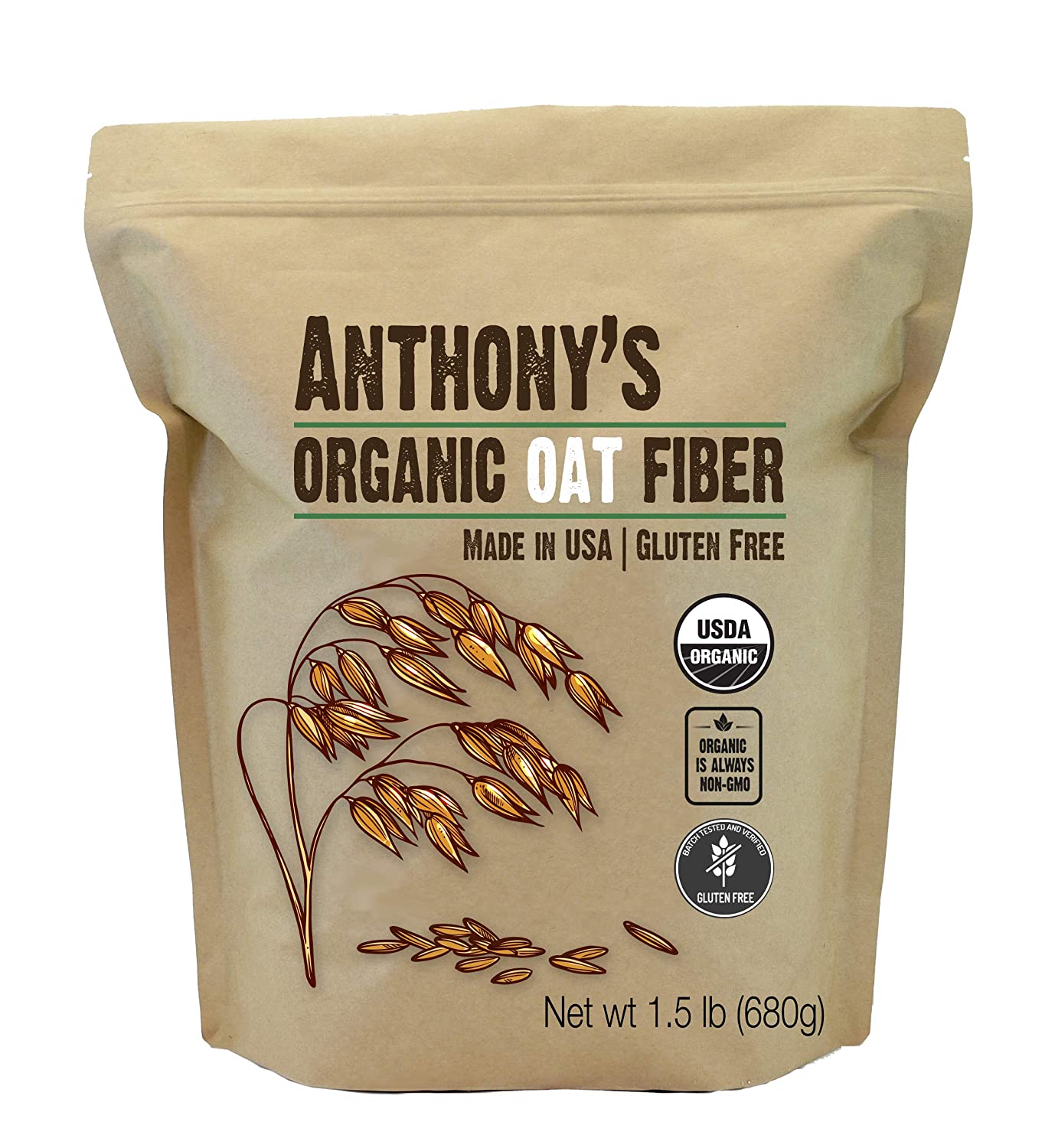 Anthony's Goods Organic Oat Fiber Flour 680g