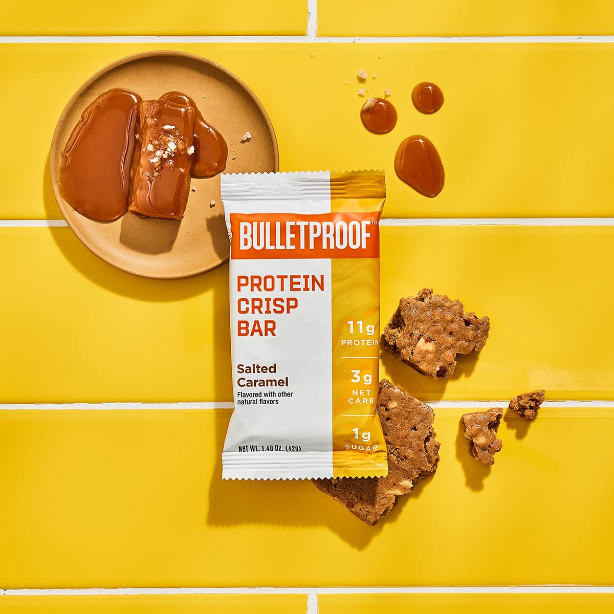 Bulletproof Salted Caramel Protein Crisp Bar (12 Pack)