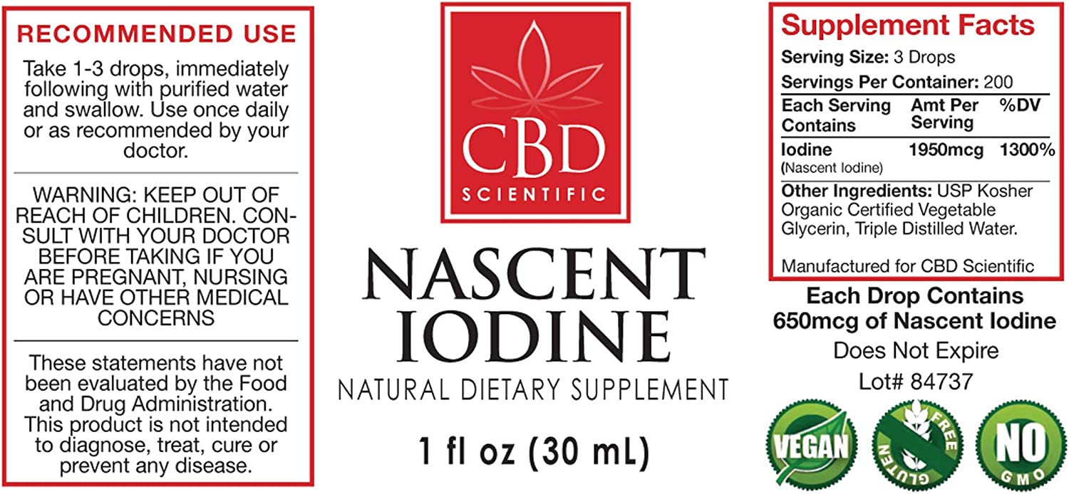 CBD Scientific Nascent Iodine 30ml