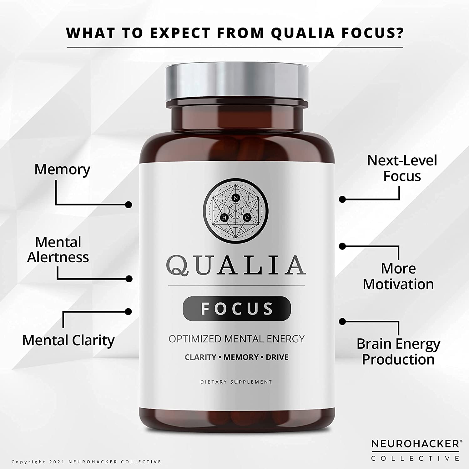 Neurohacker Collective Qualia Focus (3 Week Supply)