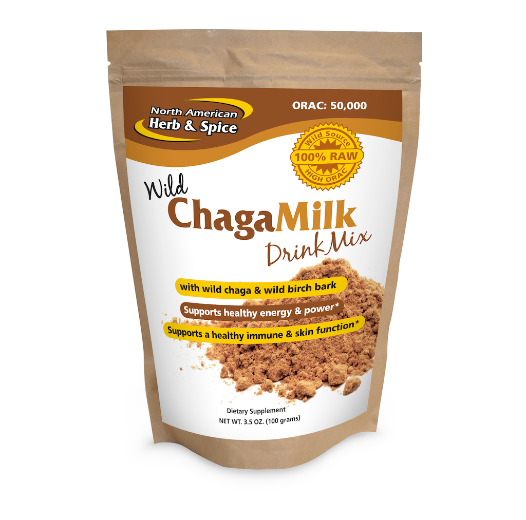 North American Herb and Spice ChagaMilk Drink Mix 100g