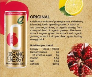 Organic Energy Drink (Case of 12 x 250ml)
