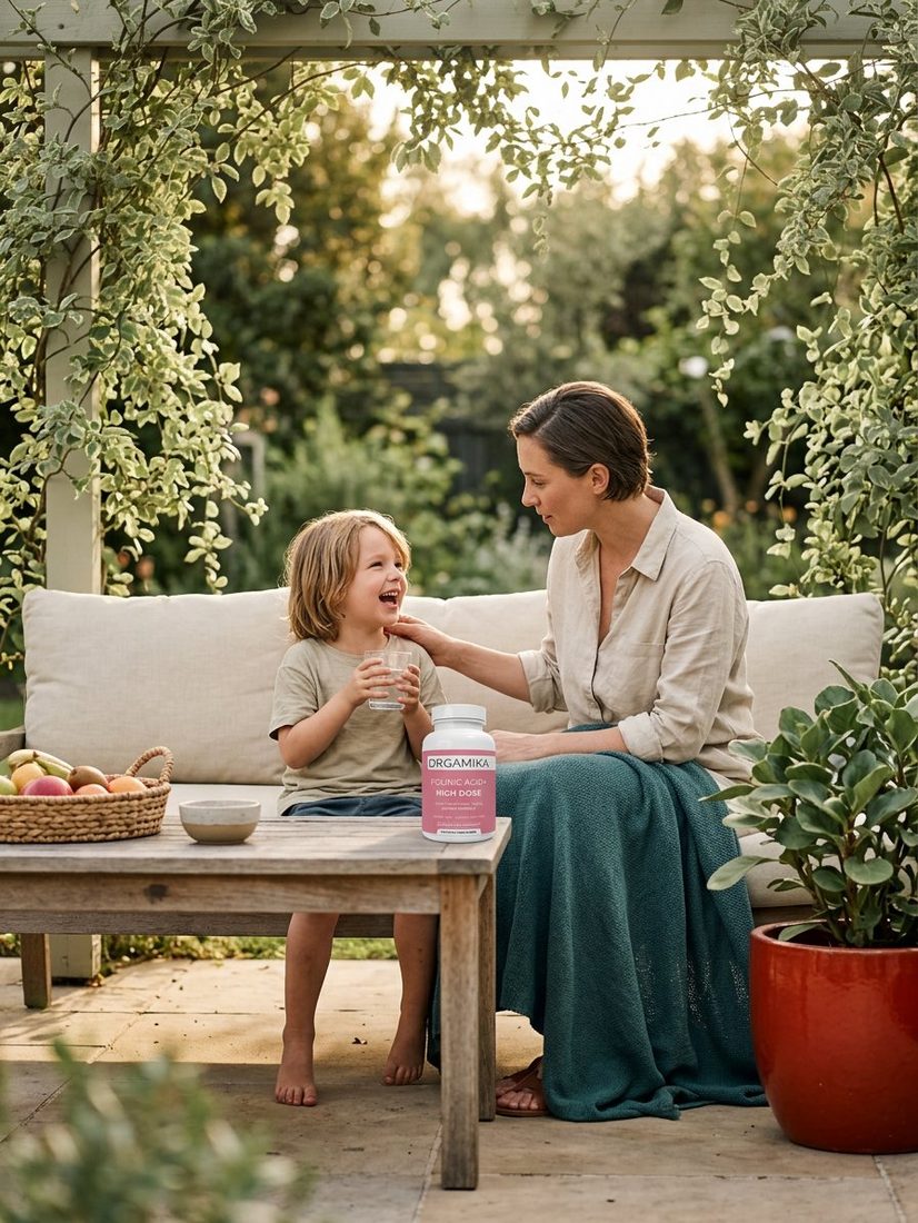 A calm daily ritual — ORGAMIKA Folinic Acid+ as part of family life