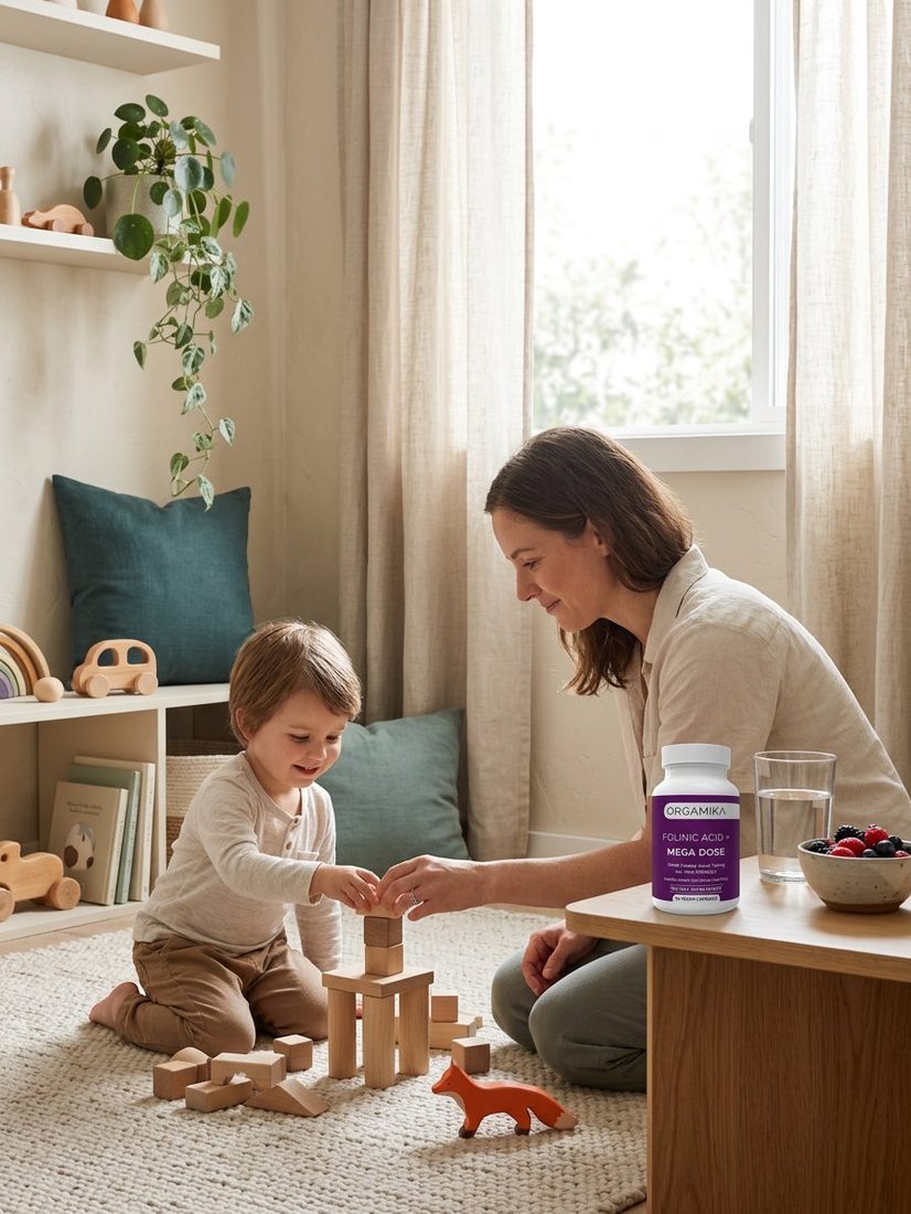 A calm daily ritual — ORGAMIKA Folinic Acid+ as part of family life
