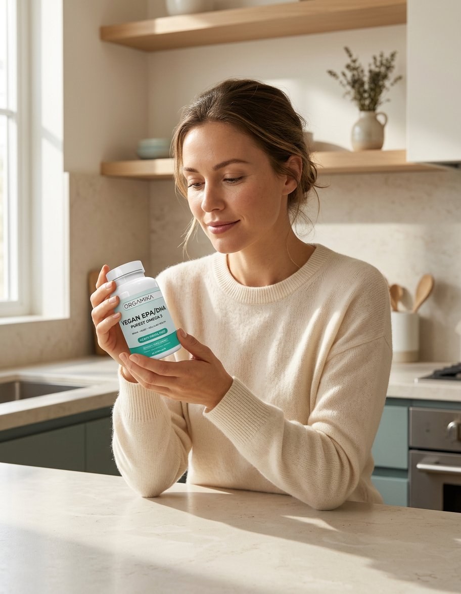 A calm morning ritual — ORGAMIKA Vegan EPA/DHA as part of daily life